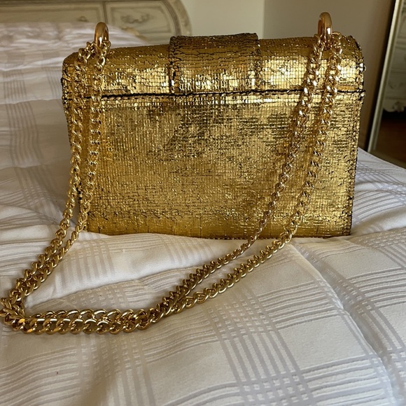 Gold Bedazzled Mini shoulder bag!! - Picture 4 of 6